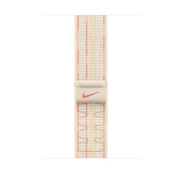 Apple Watch Strap 46mm - Starlight/Pink - Nike Sport Loop -  (145-220mm)