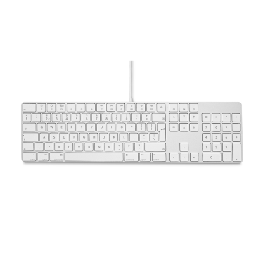 LMP USB-C Wired Keyboard - Mac Layout NUM- NL - Aluminium - Silver