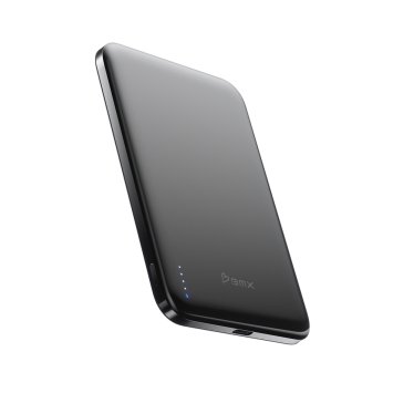 BMX SolidSafe Air Titanium Powerbank - Qi2 - SSS - 5000 mAh - Black