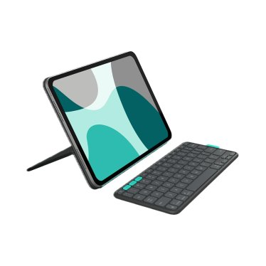 Logitech Flip Folio - iPad Pro 11" (2024/2025) & iPad Air 11" (2024-2026) - Graphite