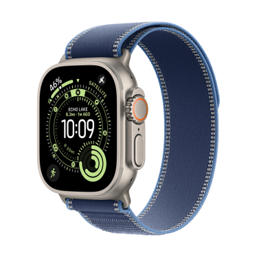 [DEMO] Apple Watch Ultra 3 GPS + Cellular 49mm Natural Titanium Case with Blue/Bright Blue Trail Loop - M/L