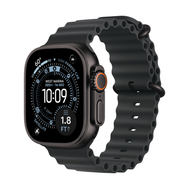 Apple Watch Ultra 3 - 49mm - Black Titanium - Black Ocean Band