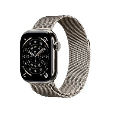 Apple Watch S11 Cellular - 42mm - Natural Titanium - Natural Milanese Loop