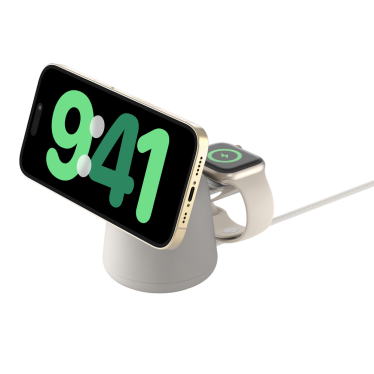 Belkin BoostCharge Pro 2in1 Qi2 Magnetic Charger - 15W - Sand