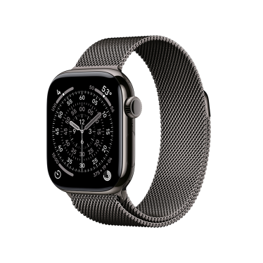 [Open Box] Apple Watch S11 Cellular - 42mm - Slate Titanium - Slate Milanese Loop