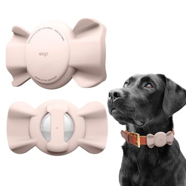 Elago Ribbon Pet Airtag Case - Sand Pink