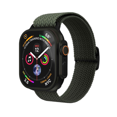 Vonmahlen Woven Loop - 40/41/42mm - Black/Olive