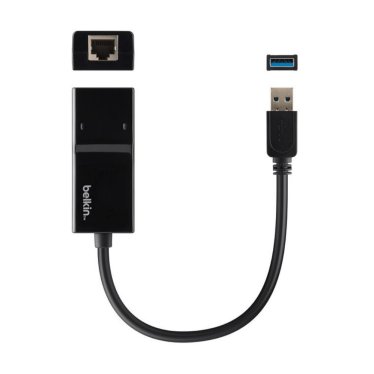 [Open Box] Belkin USB-A to 3.0 Gigabit Ethernet Adapter - Black
