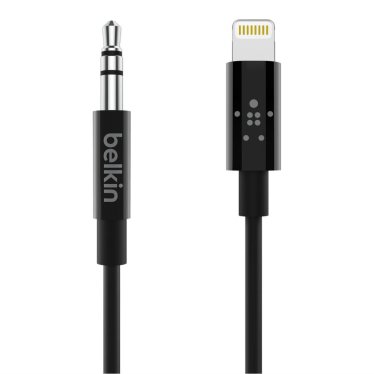 Belkin Lightning-naar-3.5mm kabel 0,9 meter - Zwart