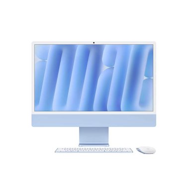iMac 24" Blue - M4 8C-CPU & 8C-GPU - 16GB - 1TB - NO Eth - Mouse - MK