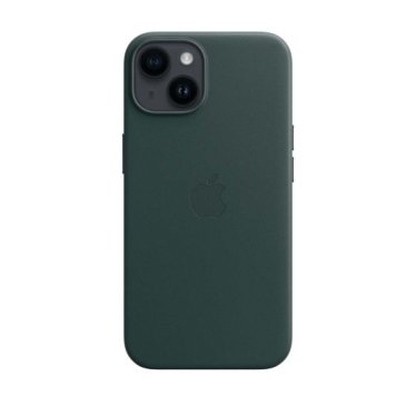 Apple Leather Case + MS - iPhone 14 Plus - Forest Green