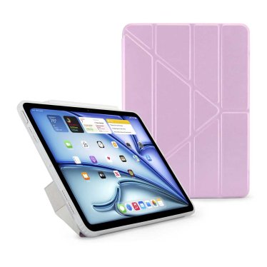 Pipetto Origami Case - iPad Air 10.9" (2020/2022) / iPad Air 11" (2024) - Metallic Purple