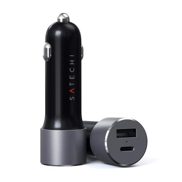 Satechi Car Charger - USB-C - 72W - Space Gray