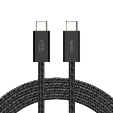 Belkin USB-C to USB-C Braided Cable (240W) - 2m - Black