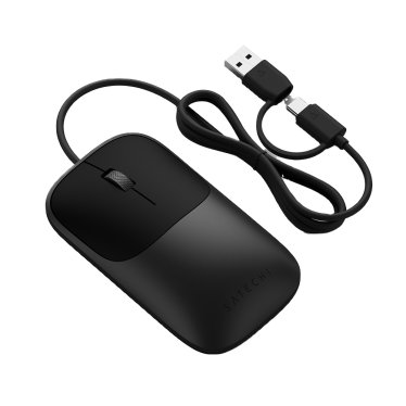 Satechi Slim LX Wired Mouse - Space Black