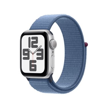 !Apple Watch SE  - 40mm - Silver - Winter Blue - Sport Loop -  (130-200mm)