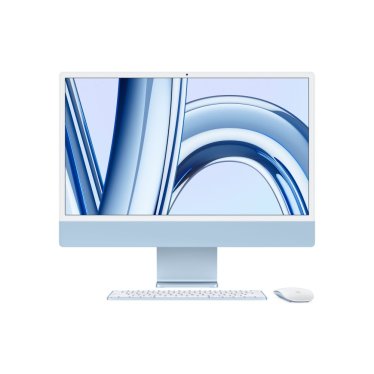[Open Box] iMac 24" Blue - M3 8C-CPU & 8C-GPU - 8GB - 256GB - NO Eth - MK - Mouse