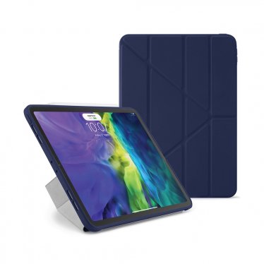 !Pipetto Origami Case - iPad Air 10.9 (2020/2022) / iPad Air 11 (2024) - Dark Blue