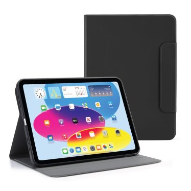 !Pipetto Rotating Folio - iPad Air 10.9 (2020/2022) - Black / iPad Air 11 (2024)