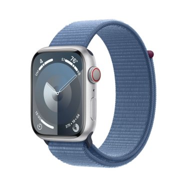 [Open Box] Apple Watch S9 + Cellular  - 45mm Aluminium - Silver - Winter Blue - Sport Loop -  (145-220mm)